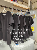 Black scrubs