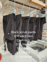 Black scrubs