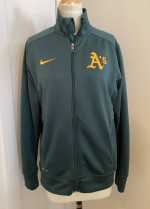 nike dri fit A’s full zip jacket mens size S