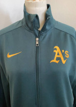 nike dri fit A’s full zip jacket mens size S