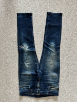 Made in USA Left field NYC Black Selvedge Jeans 32x30 + Uniqlo Selvedg