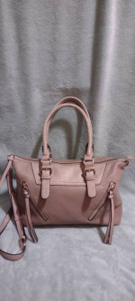 Sole Society Satchel Large Crossbody Strap Handles Handbag Shoulder Pu
