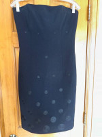Like New Laundry by Shelli Segal Black Strapless Dress, Size 8