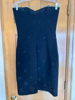 Like New Laundry by Shelli Segal Black Strapless Dress, Size 8