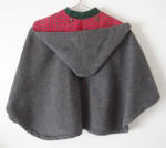 Vintage Child's Wool Cape, Detachable Hood & Chest Insert, Salzburg,