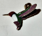 14 Carat Gold Hummingbird Pendant
