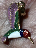 14 Carat Gold Hummingbird Pendant