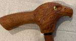 Solid Wood Carved Eagle Head Cane