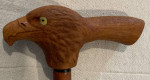 Solid Wood Carved Eagle Head Cane