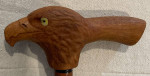 Solid Wood Carved Eagle Head Cane