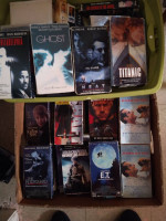 VHS'S GREAT MOVIES. TWO BIG BOXES