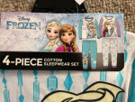 DISNEY FROZEN 4 PIECE I'M the Queen"Matching Pajamia Set Girls size 6X