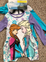 DISNEY FROZEN 4 PIECE I'M the Queen"Matching Pajamia Set Girls size 6X