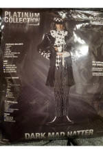 Dark Mad Hatter Alice In Wonderland Adult Costume Mens Medium
