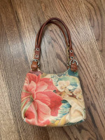 Cecconi PIero Floral Leather Italian Handbag