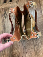 Cecconi PIero Floral Leather Italian Handbag