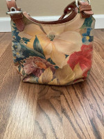 Cecconi PIero Floral Leather Italian Handbag
