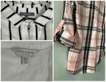 womens 3 pc long sleeve button down blouse lot - sz M