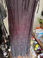 Black Sparkly Lace Mermaid Style Prom Dress 3x