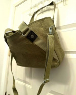 KIPLING OLIVE GREEN BAG PURSE