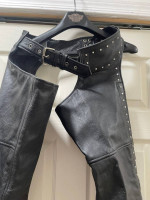 Women’s Leather Chaps with studs size XS