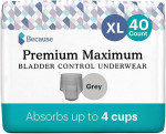 Because adult diapers bladder control underwear XL