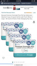 Because adult diapers bladder control underwear XL