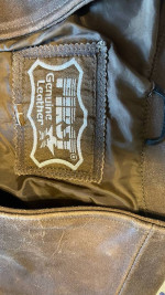 90's First Genuine Leather Mens L Vest