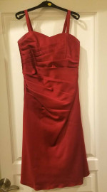 Red Junior Bridesmaid/Prom Dress, size 14 juniors