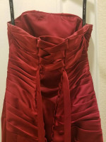 red, floor length Bridesmaid, Prom, formal Dress, size 4