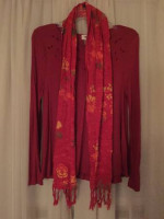 Old Navy Top and Scarf - Size M
