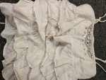 Girls 14 Justice white halter top shirt (peaseant style) Lot 04