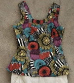 NEW $88 ART DECO MARIMEKKO Banana Republic top