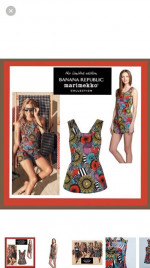 NEW $88 ART DECO MARIMEKKO Banana Republic top