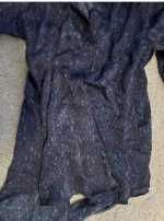 NEW $335 THEORY SILK Designer Blouse Top Shirt L