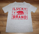 Little Boy SIZE 4 Lucky Brand Graphic Tee and Plaid Button Down Top