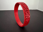Vintage Cinnebar Bangle Bracelet