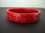 Vintage Cinnebar Bangle Bracelet