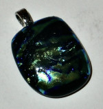 Striking and Colorful Dichroic Glass Pendant