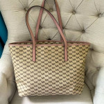 Michael Kors Emry FAWN Large TZ Top Zip Tote.PORCH PICK UP ONLY