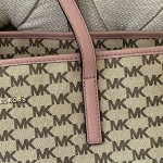 Michael Kors Emry FAWN Large TZ Top Zip Tote.PORCH PICK UP ONLY