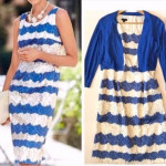 NEW $169 Talbots Daisy Floral Sheath Dress 8 M Sea Blue Skirt Top