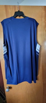 New 2 Men Under Armour Tank Top Jersey 3XL Dark Blue Navy Color