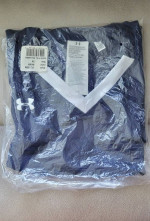 New 2 Men Under Armour Tank Top Jersey 3XL Dark Blue Navy Color