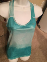 NEW $47 Nike Dri Fit Racerback Tank Athletic S Ombre Top Yoga Running