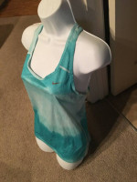 NEW $47 Nike Dri Fit Racerback Tank Athletic S Ombre Top Yoga Running
