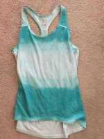 NEW $47 Nike Dri Fit Racerback Tank Athletic S Ombre Top Yoga Running