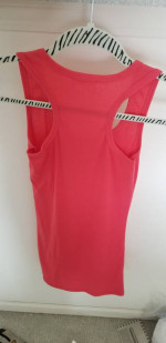 (2) Womens Summer T-Tops Ladies Leopard Tank Top & a Red-ish Tank top