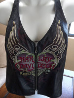 HD Leather Halter Top