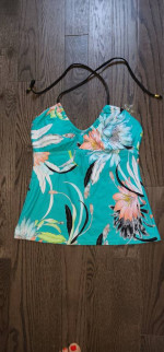 Trina Turk Halter Tankini Top
